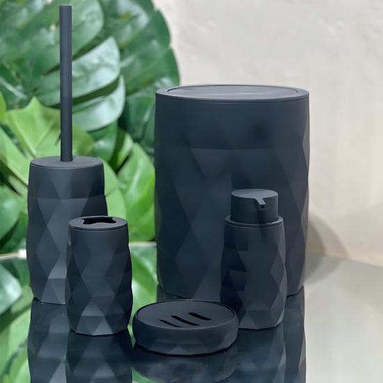 Plastic Bathroom Set 5 Pcs